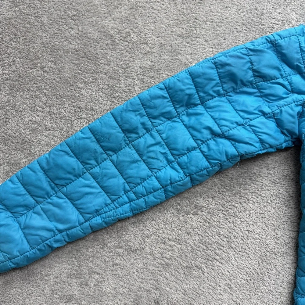 Snozu Jacket Girls Large‎ 14-16 Blue Quilted Puffer Full Zip Insulated Warm